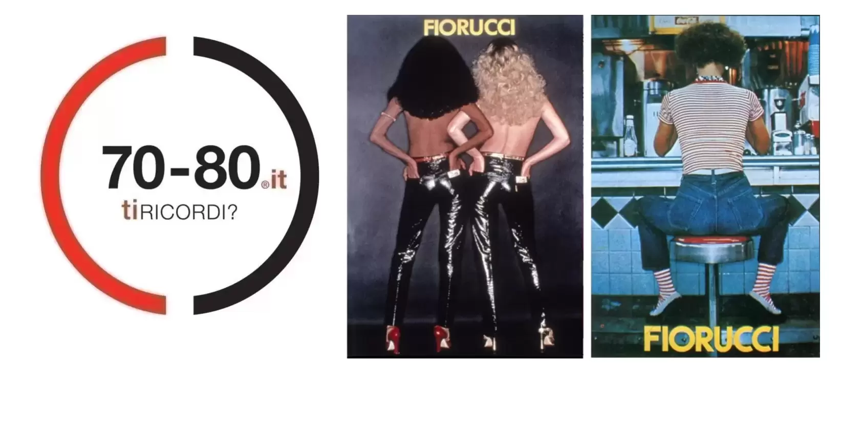 1967. Fiorucci libera la moda, che diventa pop, come gli angioletti del suo  logo che hanno un buon motivo per puntare gli occhi al cielo 